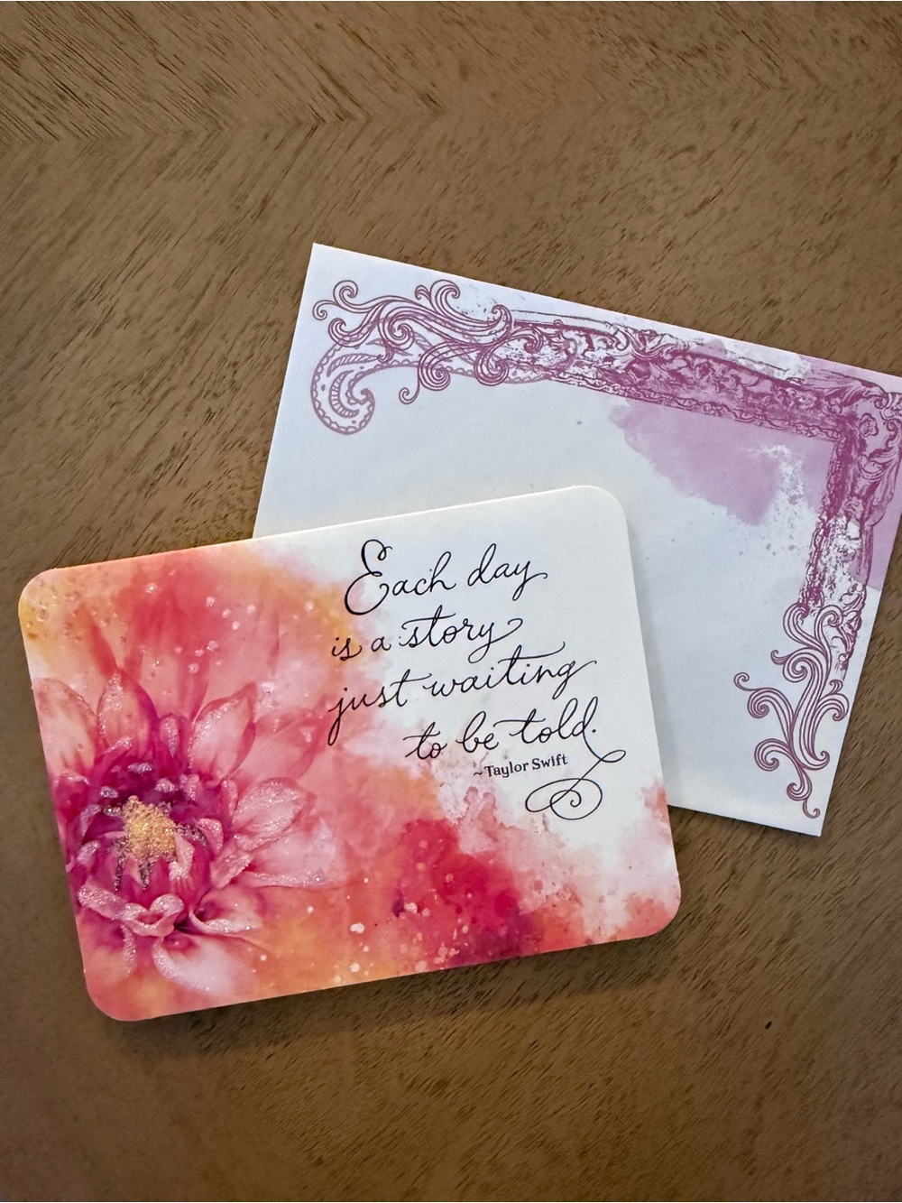Taylor Swift greeting card (blank inside)